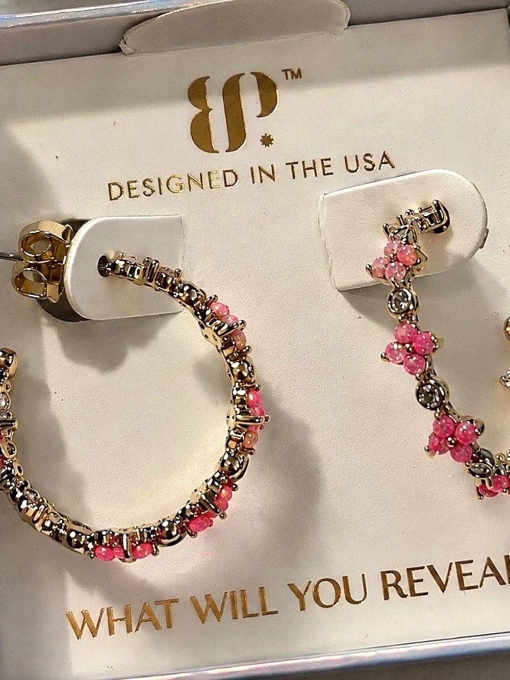 Bomb Party October 2026 Earring “Princess Society” Clover Hoops
